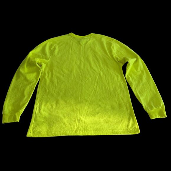 Wrangler Yellow High Visibility Chore Workwear Tee Men's Medium Construction - Picture 2 of 3
